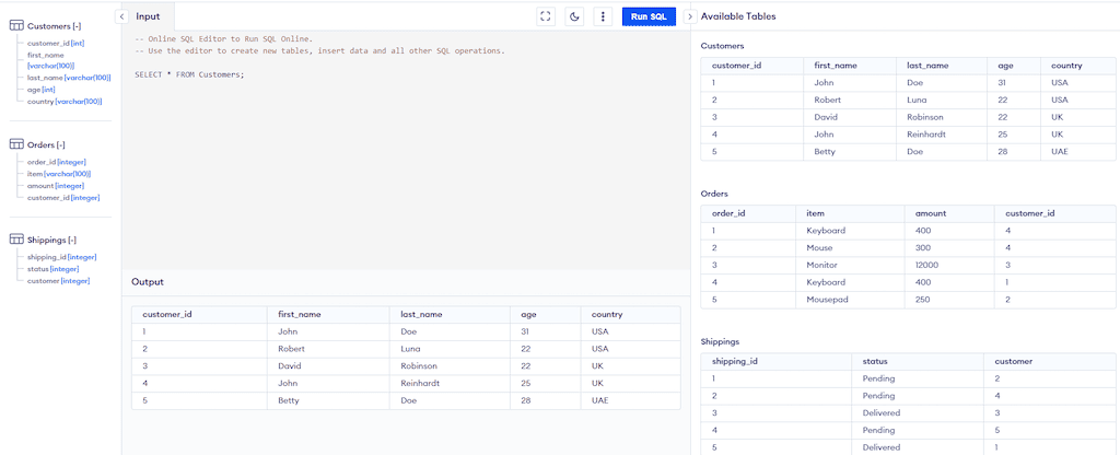 best relational databases for small business - database UI