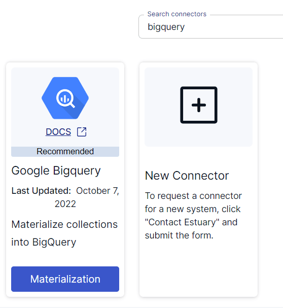 woocommerce to bigquery - bigquery materialization 