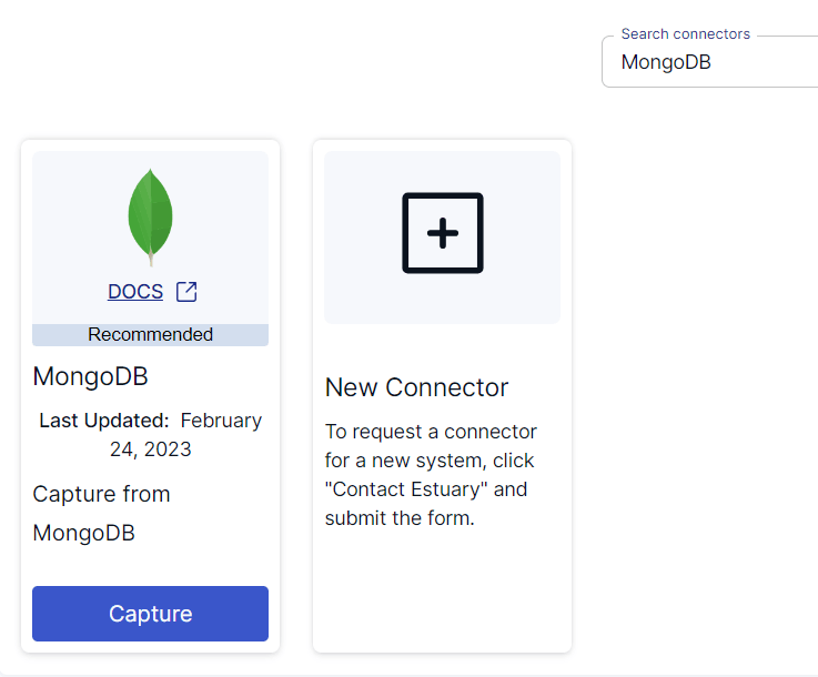 MongoDB to SQL Server - MongoDB Capture