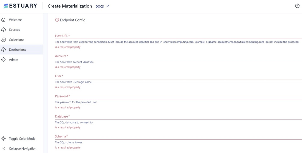 Criteo to Snowflake - Materialization Details