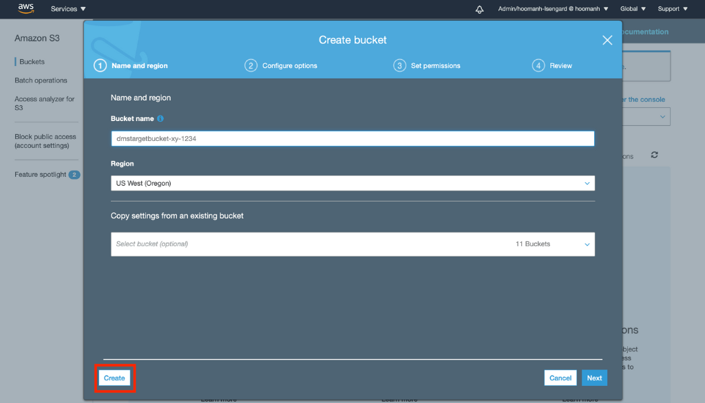 google sheets to redshift -Manual Step 2.3