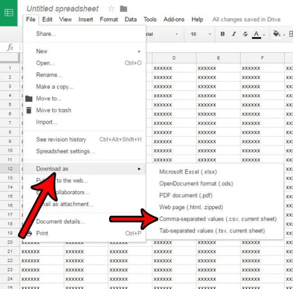 google sheets to redshift -Manual Step 1.3