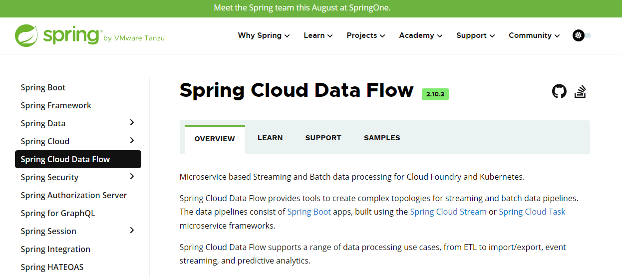 Stream Processing Framework - Spring Cloud Data Flow