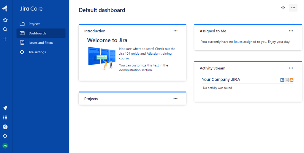 Jira to Redshift - Jira Dasboard