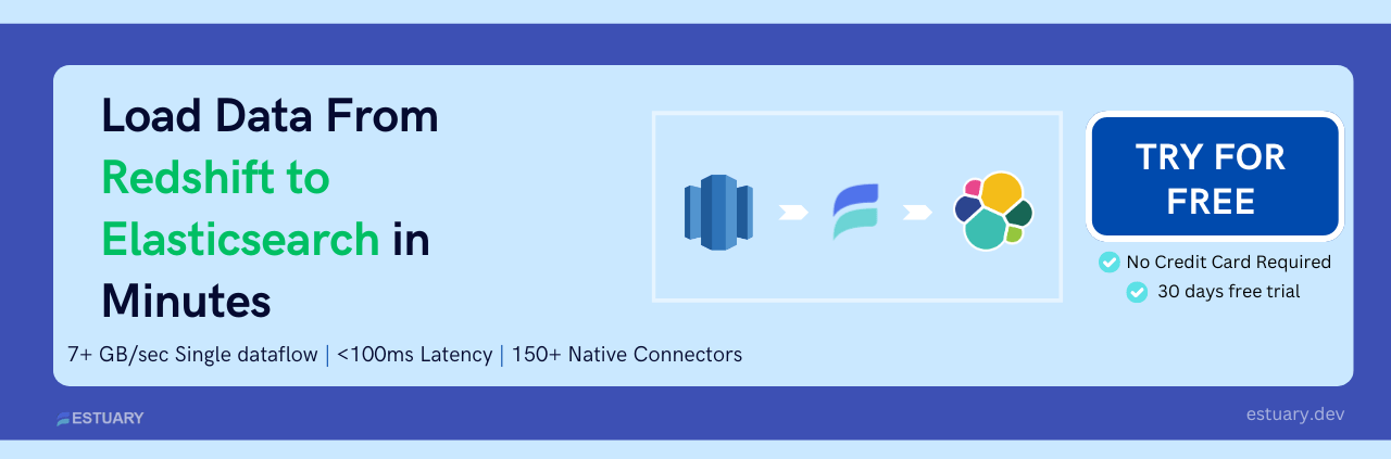 Redshift to Elasticsearch - CTA Banner